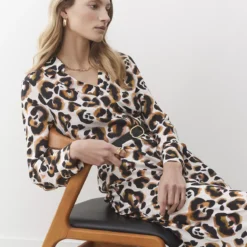 FINERY Isla Dress 12 -Chic Elixir Sales Store tuc144124150 Brown R Z004A