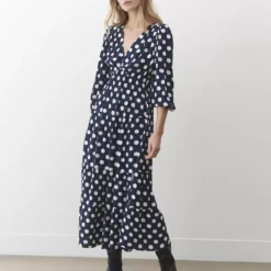 FINERY Maria Dress 16 -Chic Elixir Sales Store tuc144131616 Navy R Z002A