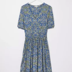 FATFACE Lottie Aztec Texture Jersey Dress 18