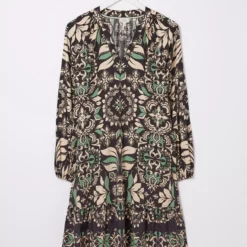 FATFACE Amy Mosaic Leaf Tunic Dress 18 -Chic Elixir Sales Store tuc144136492 Black R Z006A