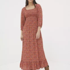 FATFACE Adele Gradient Floral Midi Dress 22 -Chic Elixir Sales Store tuc144136804 Red R Z001A