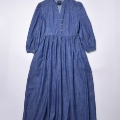 BURGS Valley Dress Womens Midi Dress With Frill Detail And Large Pockets 16 -Chic Elixir Sales Store tuc144151086 Blue R Z005A 1