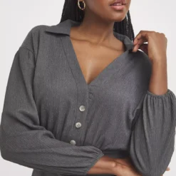 SIMPLY BE Treebark Wrap Midi Dress 28 -Chic Elixir Sales Store tuc144160548 Grey R Z004A