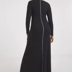SIMPLY BE Long Sleeve Exposed Seam Midaxi Dress 14 -Chic Elixir Sales Store tuc144160935 Black R Z002A