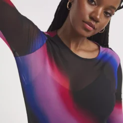 SIMPLY BE Mesh Maxi Dress 22 -Chic Elixir Sales Store tuc144167336 Multi20Coloured R Z004A