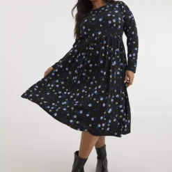 SIMPLY BE Ditsy Floral Supersoft Midi Dress 18 -Chic Elixir Sales Store tuc144167571 Multi20Coloured R Z001A