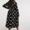 SIMPLY BE Mono Spot Supersoft Midi Dress 20 -Chic Elixir Sales Store tuc144167723 Multi20Coloured R Z002A