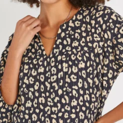 Animal Print Plisse Tiered Mini Dress 12 -Chic Elixir Sales Store tuc144171001 Multi20Coloured R Z003A