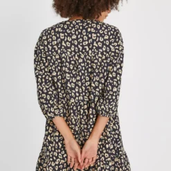 Animal Print Plisse Tiered Mini Dress 12 -Chic Elixir Sales Store tuc144171001 Multi20Coloured R Z004A