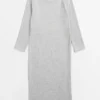 Grey Soft Knit Column Dress 14 Years -Chic Elixir Sales Store tuc144189025 Grey R Z001A 3