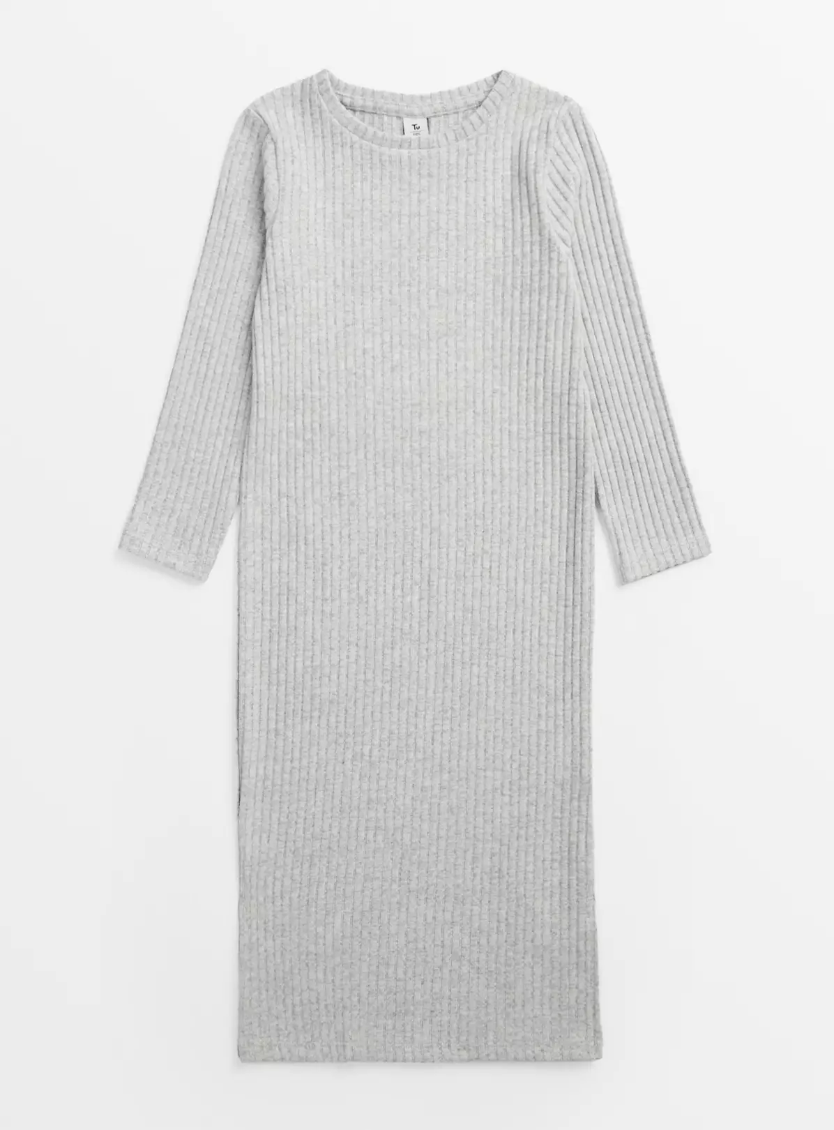 Grey Soft Knit Column Dress 11 Years 3 Grey Soft Knit Column Dress 11 Years