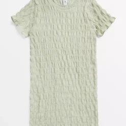 Khaki Bubble Crinkle Column Dress 10 Years -Chic Elixir Sales Store tuc144189501 Khaki R Z001A 8