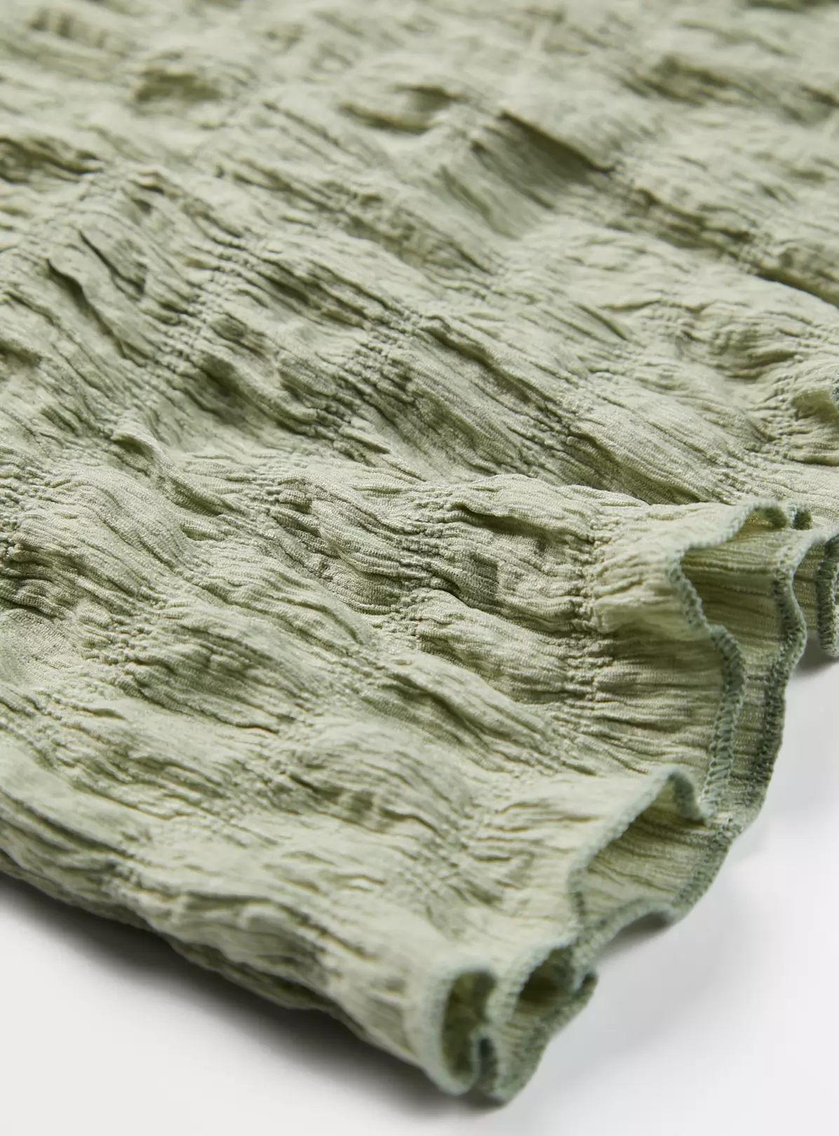 Khaki Bubble Crinkle Column Dress 8 Years