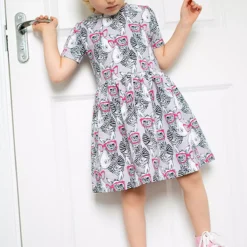 FRED & NOAH Pink Spec Zebra Dress 3-4 Years -Chic Elixir Sales Store tuc144239854 Pink R Z001A