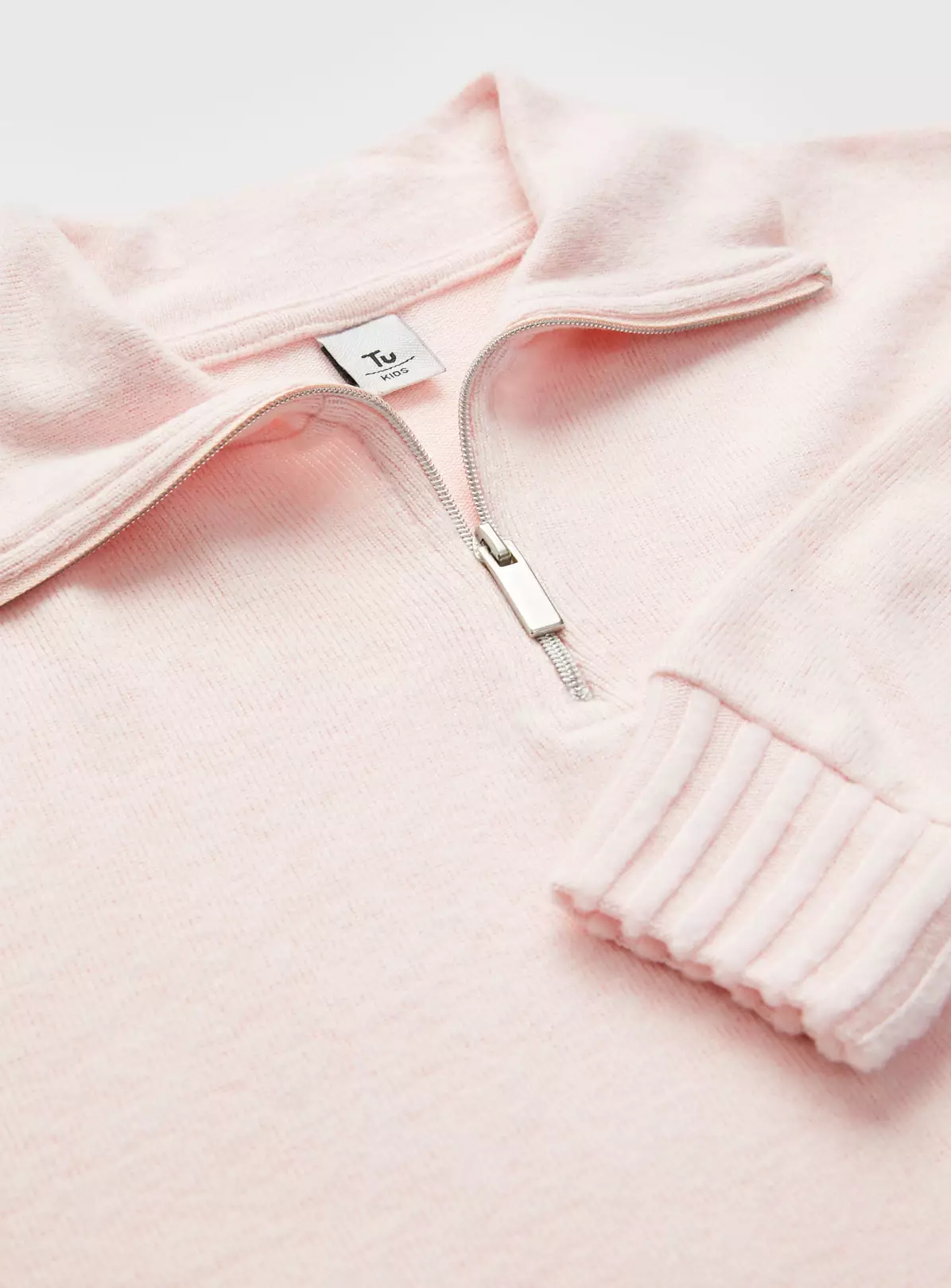 Pink Soft Knitted Zip Dress 5 Years 3 Pink Soft Knitted Zip Dress 5 Years