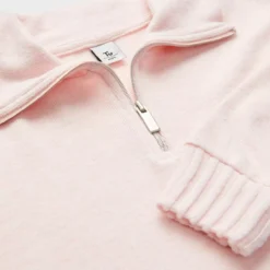 Pink Soft Knitted Zip Dress 8 Years