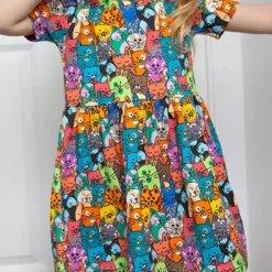 FRED & NOAH Ali Cat Dress 2-3 Years -Chic Elixir Sales Store tuc144293578 Multi20Coloured R Z002A