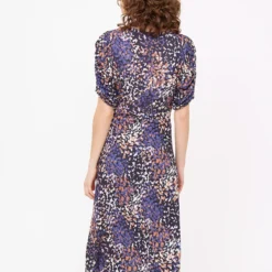 Blue Mark Making Print Midaxi Tea Dress 16 -Chic Elixir Sales Store tuc144296461 Multi20Coloured R Z004A