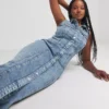 SIMPLY BE Sleeveless Maxi Denim Dress 28