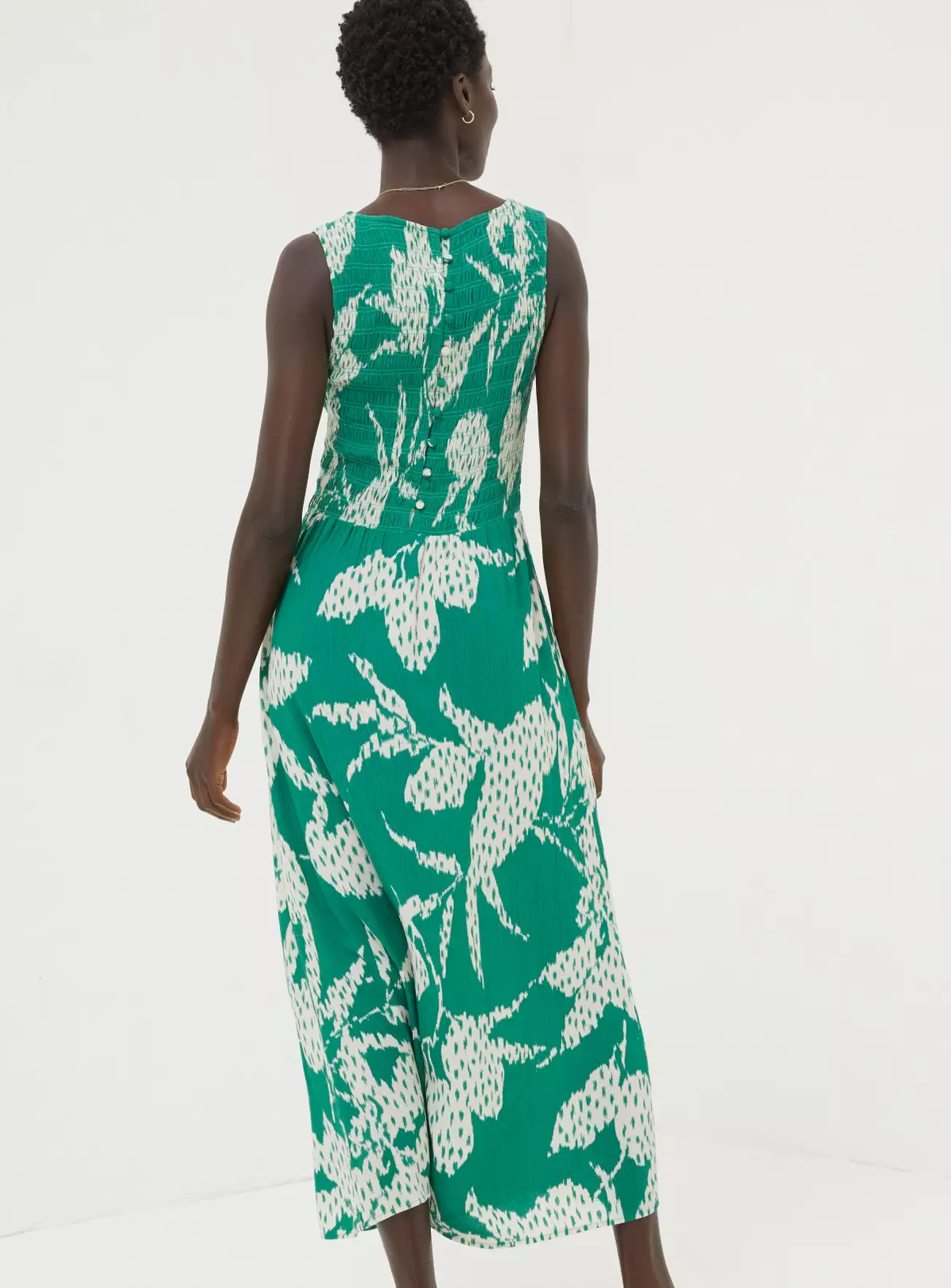FATFACE Aria Textured Leaves Midi Dress 16 6 FATFACE Aria Textured Leaves Midi Dress 16 - Image 4