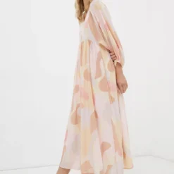 FATFACE Jocelyn Printed Abstract Midi Dress 12 -Chic Elixir Sales Store tuc144324266 Multi20Coloured R Z001A