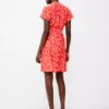 FRENCH CONNECTION Islanna Crepe Short Sleeve V Neck Dress 12