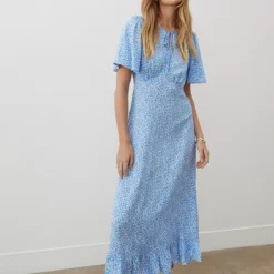 FINERY Isabella Dress 16 -Chic Elixir Sales Store tuc144337972 Blue R Z002A