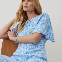 FINERY Isabella Dress 16 -Chic Elixir Sales Store tuc144337972 Blue R Z004A