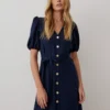 FINERY Kimberly Dress 8 -Chic Elixir Sales Store tuc144345032 Navy R Z002A