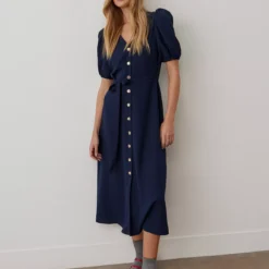 FINERY Kimberly Dress 8 -Chic Elixir Sales Store tuc144345032 Navy R Z003A