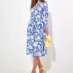 JOE BROWNS Floral Tie Waist Shirt Dress 18 11 JOE BROWNS Floral Tie Waist Shirt Dress 18 -Chic Elixir Sales Store tuc144398222 Blue R Z004A