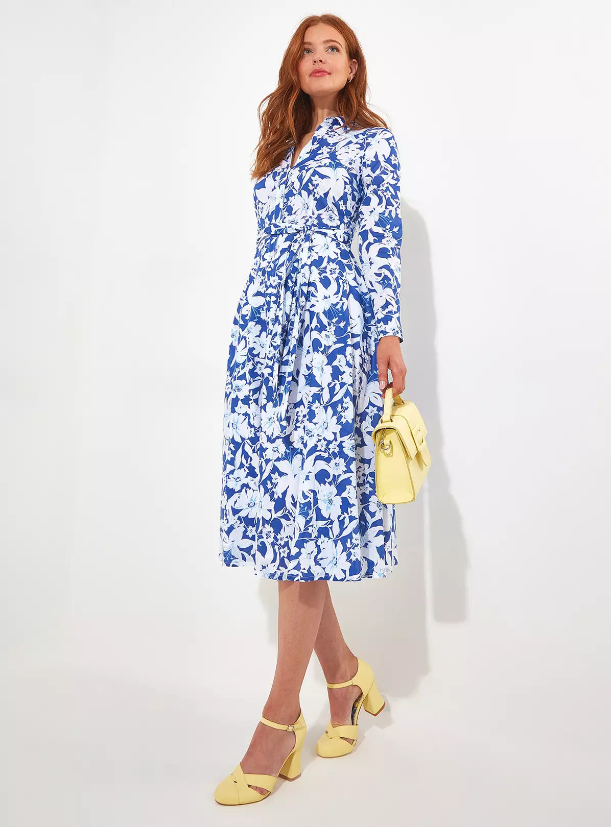 JOE BROWNS Floral Tie Waist Shirt Dress 18 6 JOE BROWNS Floral Tie Waist Shirt Dress 18 - Image 4