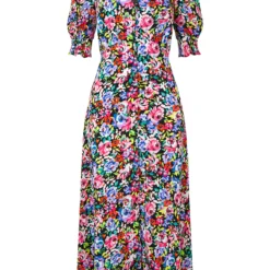 JOE BROWNS Neon Pop Floral Midi Dress 18 -Chic Elixir Sales Store tuc144399276 Multi20Coloured R Z002A