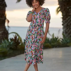 JOE BROWNS Neon Pop Floral Midi Dress 18 -Chic Elixir Sales Store tuc144399276 Multi20Coloured R Z003A