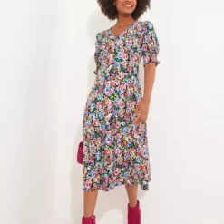 JOE BROWNS Neon Pop Floral Midi Dress 18 -Chic Elixir Sales Store tuc144399276 Multi20Coloured R Z004A