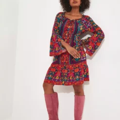 JOE BROWNS Printed Frilly Mini Dress 16 -Chic Elixir Sales Store tuc144399364 Multi20Coloured R Z001A