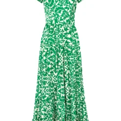 JOE BROWNS Printed Tiered Maxi Dress 18 -Chic Elixir Sales Store tuc144404320 Green R Z002A