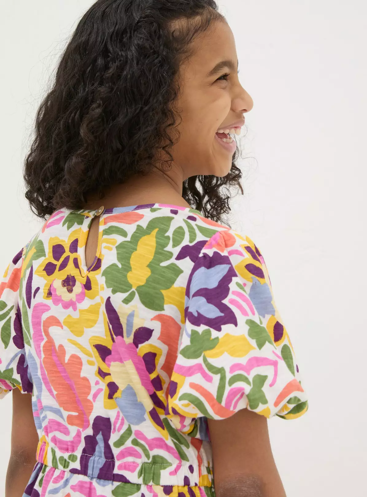 FATFACE Art Floral Jersey Printed Dress 3-4 Years 5 FATFACE Art Floral Jersey Printed Dress 3-4 Years - Image 3