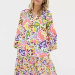 FATFACE Amy Art Floral Tunic Dress 16 -Chic Elixir Sales Store tuc144500400 Multi20Coloured R Z001A 1