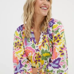 FATFACE Amy Art Floral Tunic Dress 16 -Chic Elixir Sales Store tuc144500400 Multi20Coloured R Z003A 1