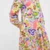 FATFACE Amy Art Floral Tunic Dress 16