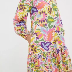 FATFACE Amy Art Floral Tunic Dress 12