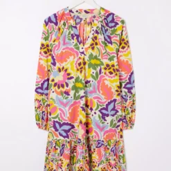 FATFACE Amy Art Floral Tunic Dress 16 -Chic Elixir Sales Store tuc144500400 Multi20Coloured R Z006A 1