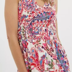 FATFACE Aria Bright Paisley Midi Dress 12 -Chic Elixir Sales Store tuc144500805 Ivory R Z003A