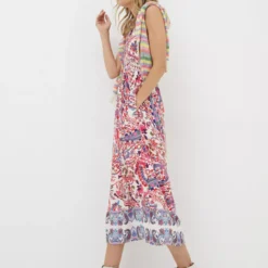 FATFACE Aria Bright Paisley Midi Dress 12 -Chic Elixir Sales Store tuc144500805 Ivory R Z004A