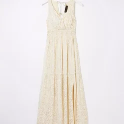 FATFACE Ivy Foil Maxi Dress 18 -Chic Elixir Sales Store tuc144503889 Ivory R Z006A 1